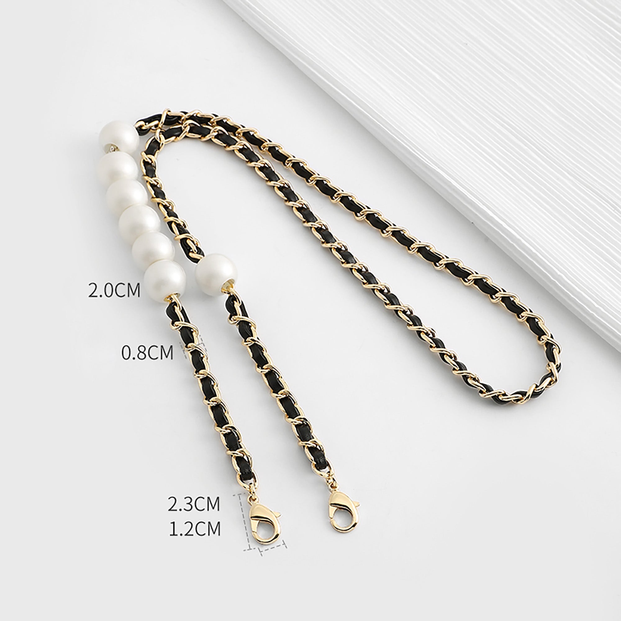The Reorders series long wallet replacement leather shoulder strap, adjustable crossbody bag chain length, women's shoulder wallet strap