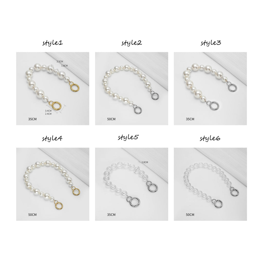 Frog large pearl chain accessory bag underarm handbag DIY decoration bag chain accessories